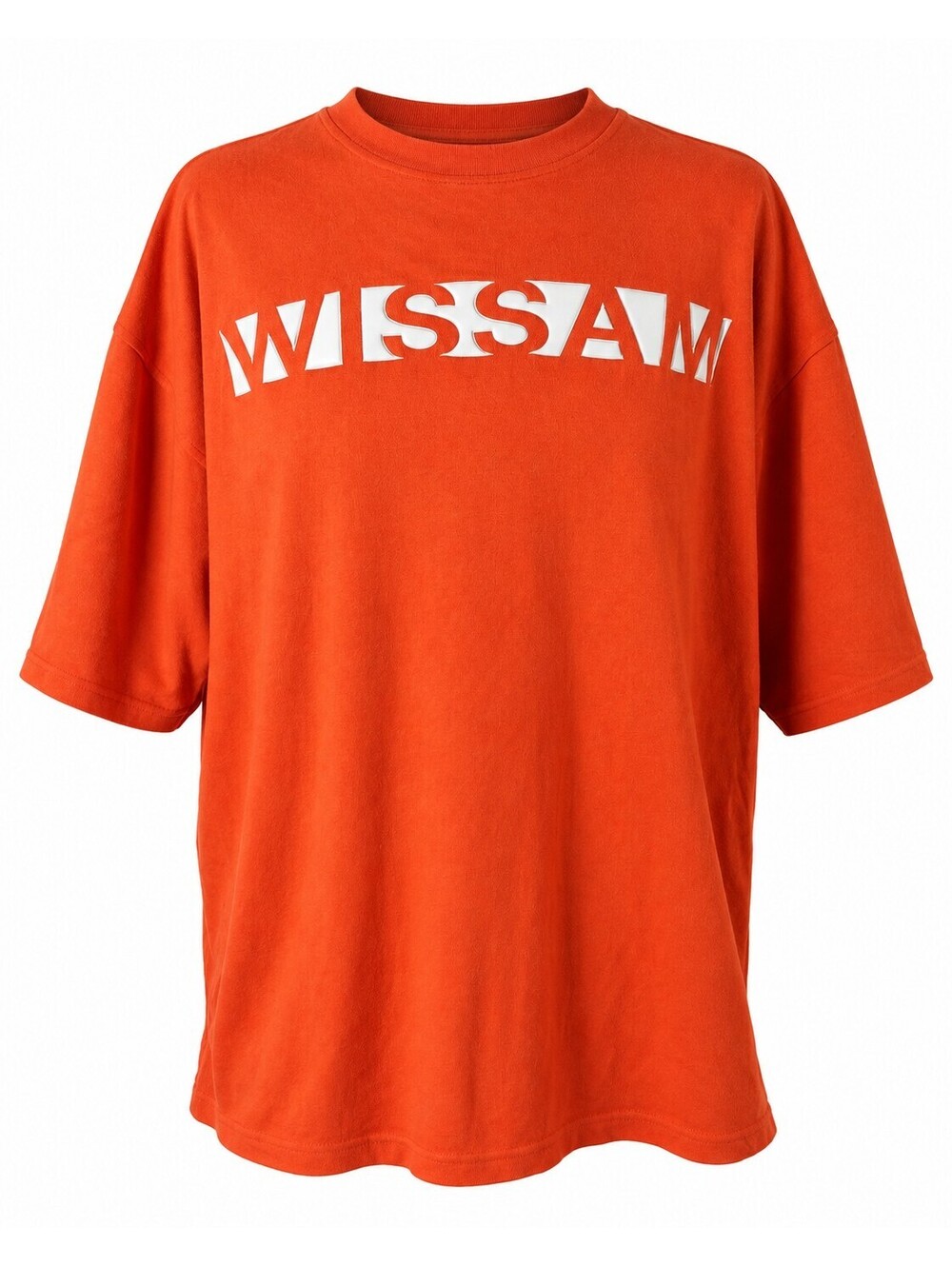 Wissam Detroit 2XL Orange Raised Logo Streetwear Tee